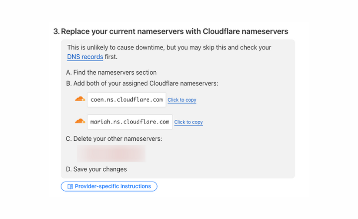 Name Server Cloudflare